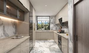 מקצועי מקורה ספק מוצר יוקרה מטבח ארון מודרני עיצוב מותאם אישית ארון מטבח עם אביזרים - Product Image 3