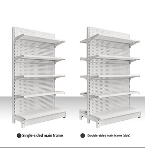 Rak <span class=keywords><strong>Display</strong></span> Logam Gondola Dua Sisi Ringan untuk Toko CVS dan Rak Supermarket - Product Image 3