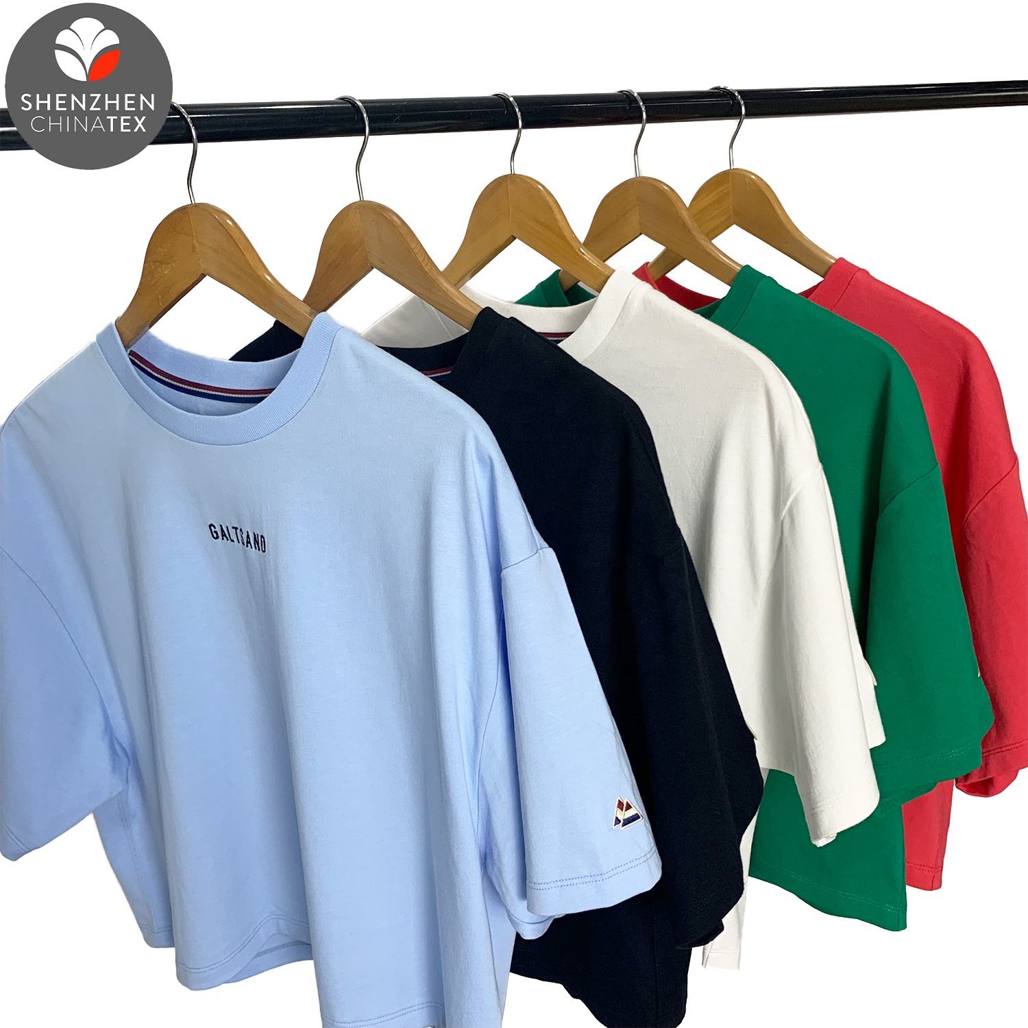 Wholesale High Quality 220gsm Soft Jersey Drop Shoulder Short Sleeve Casual Boxy Fit Crop Top T-shirts For Women Cotton Tshirt 