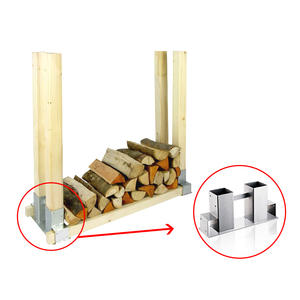 Moderno Soporte para Leña de Interior y Exterior, Soporte para Troncos, Herramientas para Chimenea de Metal, Accesorios para Fogatas, Pintado con Pintura de Alta Temperatura - Product Image 3