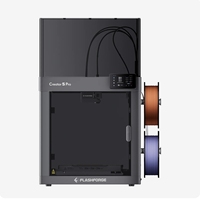 3D-принтер Flashforge Creator 5 Pro с 4-мя сменными головками, закрытый, многоцветный, в 500 раз быстрее, без отходов, с автоматической калибровкой