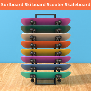 Support d'exposition moderne et robuste pour équipement <span class=keywords><strong>de</strong></span> magasin <span class=keywords><strong>de</strong></span> sport, trottinettes <span class=keywords><strong>électrique</strong></span>s pour enfants, planches à roulettes, planches <span class=keywords><strong>de</strong></span> surf et snowboards - Product Image 6