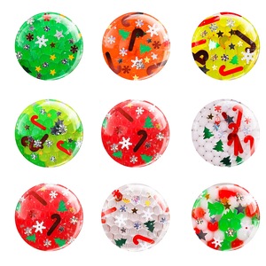 Christmas Festive <b>Glitter</b> Water Bead Squishy <b>Ball</b> TPR Stress Relief Fidget Gift for Kids Aged 5-7 EVA Bubble Popper for Holidays - Product Image 2