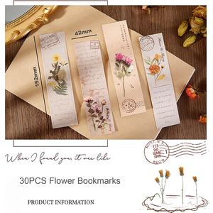 Signets en papier de fleur de doraking d'ongle d'oeil de poulet pour des amants de livre, signets en boîte ensemble comme cadeaux pour des étudiants - Product Image 3