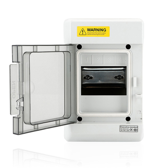 Wenzhou Factory Direct Sell DB Box Electrical Distribution Box 4 Way Power Circuit Breaker Box Din Rail Type IP66