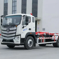 Camion benne à ordures poids lourd Benz Auman 20 tonnes, station de compactage mobile 12 m³, recyclage manuel, diesel, construction