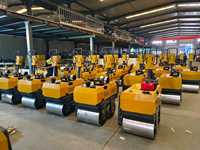 Compacteurs à double tambour haute efficacité pour asphalte, nouveaux rouleaux compresseurs à moteur diesel, rouleaux compresseurs à pneus pour routes