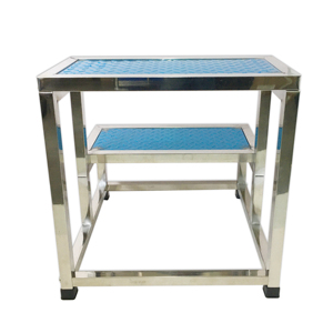 JUSTOP売れ筋病院用家具医療用滑り止めステンレス鋼解体2層2段フットスツールケアフットステップ - Product Image 4