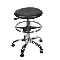 Chaise antistatique ESD Hanyang Clean Lab avec revêtement en cuir PU et structure métallique
