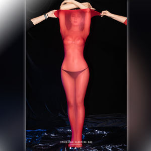 Biancheria intima sexy donna ultra sottile olio lucido collant corpo in seta trasparente su tutta la calza sacco a pelo 6447 - Product Image 6