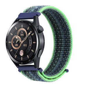 Bracelet <span class=keywords><strong>de</strong></span> montre en nylon élastique bicolore réglable <span class=keywords><strong>de</strong></span> 20 mm et 22 mm pour montres classiques Huawei et Samsung – Vente en gros - Product Image 5