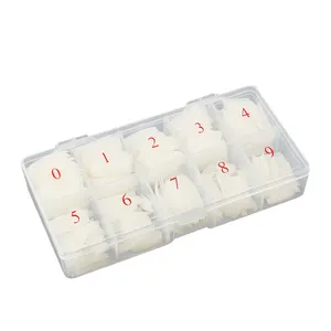 Fashionable 500 PCS/Box Lot Natural Clear Color Nail Tips French Nail Customized Design For Salon Nail Art