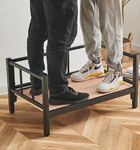 Ağır Metal çerçeveli köpek yatağı yükseltilmiş evde beslenen hayvan yatak açık seyahat kamp Pet karyolası - Product Image 6