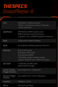 Nueva Oferta, <span class=keywords><strong>AMD</strong></span> R7 <span class=keywords><strong>6800U</strong></span>, Pantalla Táctil de 8.4 Pulgadas con Windows 11, Resolución 2560x1600, Miniportátil, 16 GB de RAM, 1 TB SSD, Tablet PC para Juegos y Entretenimiento - Product Image 5