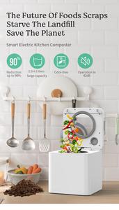 2025 meilleur prix entièrement automatique aliments biologiques cuisine déchets dépostage équipement convertisseur compostage Machine à usage domestique - Product Image 6