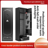 Armario de Acero para Armas Largas y Municiones con Cerradura de Contraseña/Huella Dactilar para Uso Doméstico, Modelo GS-140, Dimensiones 1400 mm