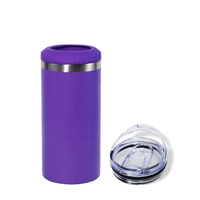 Nouvelle tasse de voyage 4 en 1, isotherme pour canettes de 16 oz et gobelets à bière, tasse sous vide en acier inoxydable et refroidisseur thermique avec couvercle