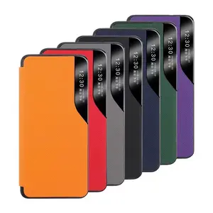 Funda de libro de cuero PU con ventana pequeña para Huawei MAGIC 3 PRO, oferta