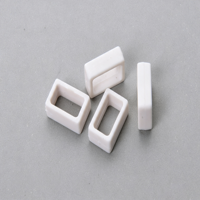 Mini boucle de fixation rectangulaire en plastique blanc pour sangle de sac à dos, bagages, accessoires de connexion pour sangles de ceinture