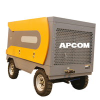 Vis entraînée par compresseur d'air à moteur diesel APCOM 18bar 800Cfm vis à moteur diesel pour compresseur d'air portable