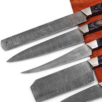 Ensemble de couteaux de chef professionnels en acier Damas de Pak Enterprises, haute qualité, service OEM ODM, ensemble de couteaux de chef en acier Damas faits à la main
