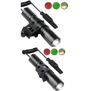 Zoomfire Siêu Mạnh Mẽ 1000 Lumens 10W Hợp Kim Nhôm Đèn Pin Chiến Thuật Trắng Đỏ Màu Xanh Lá Cây Đèn Ip65 Chứng Nhận USB X1 Mô Hình - Product Image 1