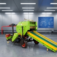 Machine d'emballage automatique haute performance pour ensilage agricole, foin et paille avec film de conditionnement