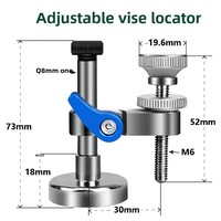 Support de fixation magnétique réglable à levier de dégagement rapide pour pièces CNC, positionneur parallèle à aspiration, étau auto-centrant auxiliaire