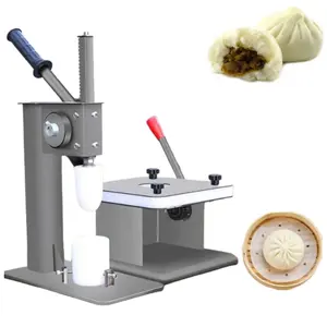 Mesin pembuat roti kukus Manual, mesin pembuat roti otomatis bahan baja tahan karat, mesin pembuat Momo Baozi
