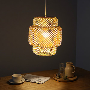 Abat-jour en <span class=keywords><strong>bambou</strong></span> fait à la main pendentif plafonnier usine professionnelle <span class=keywords><strong>hauteur</strong></span> réglable pour la décoration intérieure ou l'utilisation de restaurant - Product Image 1