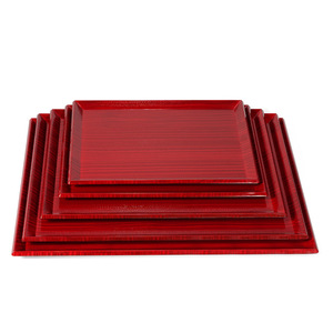 Double-sword round non-slip <b>tray</b>, wood grain Japanese-style <b>tray</b>, dessert <b>tray</b>, <b>tea</b> <b>tray</b>, sushi <b>tray</b>, sukiyaki, Japanese and - Product Image 2