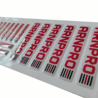 Autocollants 3D durables avec logo, adhésif époxy polydésincrustant pour étiquettes d'emballage