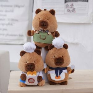 Pâtissier Capybara porte-clés jouets en peluche mignon Chef Capybara en peluche porte-clés peluche Capybara jouet griffe Machine poupée - Product Image 5