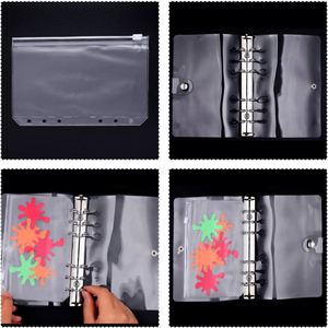 กระเป๋าใส่เงินแบบขยายได้ พิมพ์ลายส่วนตัว  วัสดุ PP ใสขุ่น  ยี่ห้อ Y&G Crafts  ขนาด A6 A7 สำหรับใส่เงินออม - Product Image 4