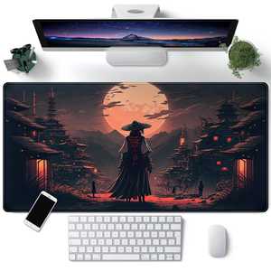 Wholesale Custom XXL Large Mousepad Anime Mouse <strong>Pad</strong> Scratch Proof Japanese Sumurai Mouse <strong>Pad</strong> Gaming Mouse Mat - Product Image 4