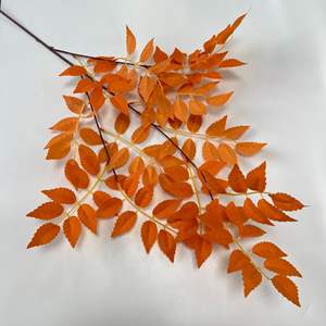 Feuilles de plantes vertes, fleurs de mariage, feuilles de banian douces, feuilles de banian artificielles blanches en gros pour arche décorative - Product Image 3