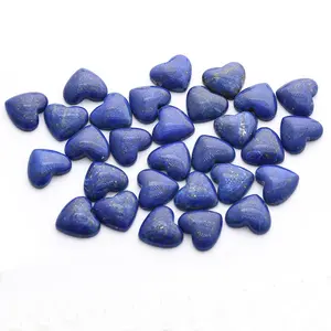 Оптовая цена, высокое качество, кабошон в форме сердца, Натуральный Синий Лазурит, свободный камень
