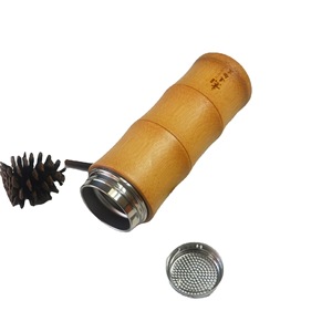 Bamboo Thermos Cup Stainless Steel Insulated 12-24 Hours Travel Portable For All - Product Image 5