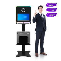 15.6 pouces nouveau Selfie miroir magique partage instantané Photomaton avec support d'imprimante Dslr Photobooth Machine miroir Photomaton