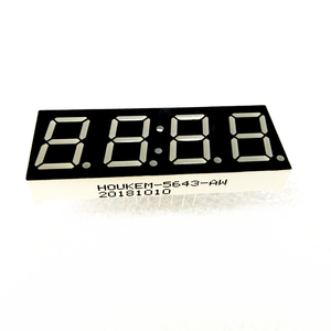 Diamond shape green 4 digit 0.56 inch 7 segment led display with decimal point 5643