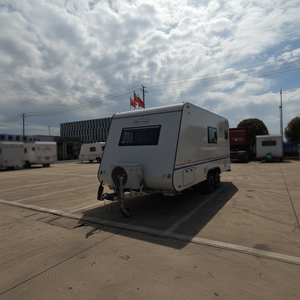 Caravane <span class=keywords><strong>de</strong></span> <span class=keywords><strong>camping</strong></span> Dream 640, caravane <span class=keywords><strong>de</strong></span> voyage moderne et légère, pour aventures en plein air, remorquable par SUV, 4 personnes - Product Image 1