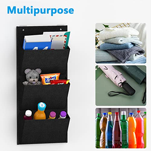 Organisateur mural suspendu 2 pièces pour chaussures, rangement pour paires de baskets et bottes grandes tailles, support de porte-chaussures pour porte - Product Image 5