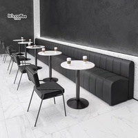 Long banc de style industriel personnalisé, salle à manger, banquette de bar murale, canapé simple, Tables de café, de thé au lait, chaises