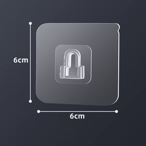 Nouveaux autocollants à vis pour clous, crochets muraux originaux en <span class=keywords><strong>crochet</strong></span>, crochets adhésifs résistants sans clou pour accessoires d'organisation de cuisine - Product Image 4