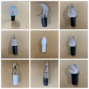 Dây Đèn Trang Trí Giáng Sinh Đèn <span class=keywords><strong>Led</strong></span> Thần Tiên Cho Ngày Lễ Bộ 2 Món Đồ Trang Trí Bông Tuyết Trong Suốt Mặt Dây Chuyền Bằng Nhựa - Product Image 3