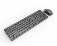 Nouvelle Membrane 2.4G 108 Touches Sans Fil Ultra Mince Plug Play Étanche Multimédia Touches Clavier Souris Combo 9892 Pour