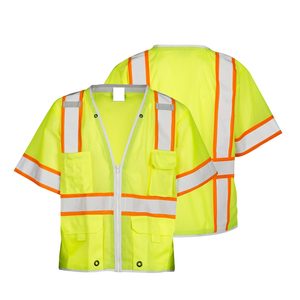 Chaleco de Seguridad Reflectante de Alta Visibilidad CITICITYANSI Clase 3, con Mangas, Resistente, para Topógrafos, con Múltiples Bolsillos - Product Image 3