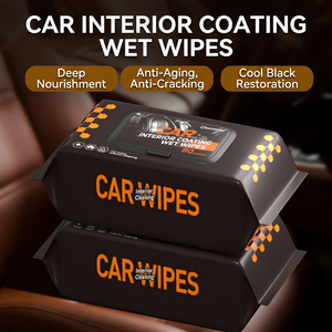 Lingettes désinfectantes pour l'intérieur de la voiture, sans rinçage, multifonctionnelles pour surfaces en plastique, utilisation à la maison et au bureau, livraison directe - Product Image 3