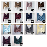Hijab en jersey liquide de qualité supérieure, rafraîchissant et léger, délicat mais non transparent avec une brillance subtile, haute qualité pour les musulmanes