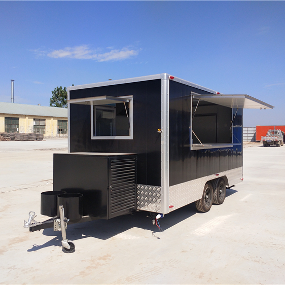 Food Truck New Arrival Outdoor Kitchen Fast Food Trailer With Cooking Equipment/ China Factory Mobile Food Cart For Sale Europe